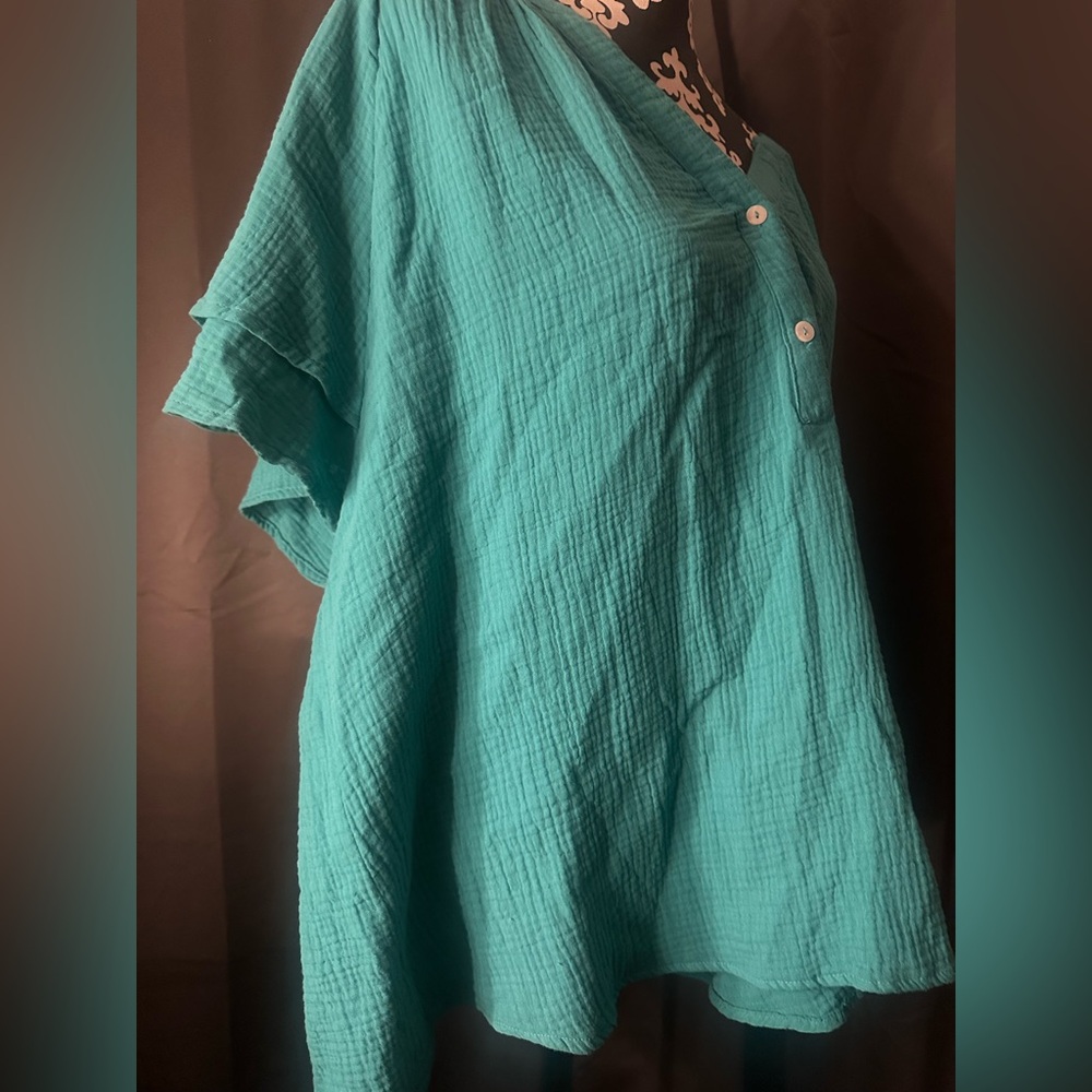 Joie Turquoise Blouse - Picture 4 of 4